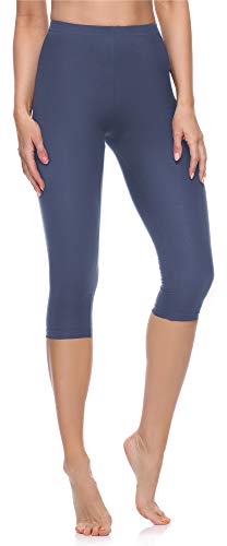 Merry Style Damen 3/4 Leggings Capri Leggings Damen Capri Sportleggings MS10-199 (Jeans,XS) von Merry Style