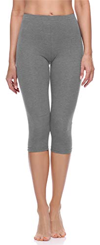 Merry Style Damen 3/4 Leggings Capri Leggings Damen Capri Sportleggings MS10-199 (Mittel Melange,XS) von Merry Style