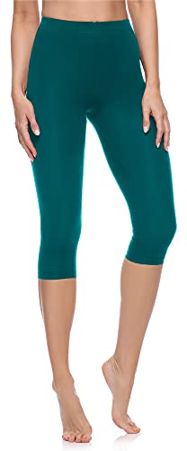 Merry Style Damen 3/4 Leggings MS10-199 (Smaragdgrün, 4XL) von Merry Style