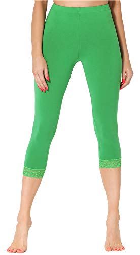 Merry Style Damen 3/4 Leggings MS10-290(Grün, L) von Merry Style