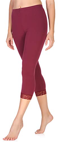 Merry Style Damen 3/4 Leggings MS10-290(Weinrot, XL) von Merry Style