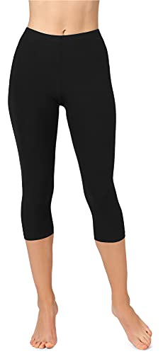 Merry Style Damen 3/4 Leggings MS10-349 (Schwarz, XS) von Merry Style