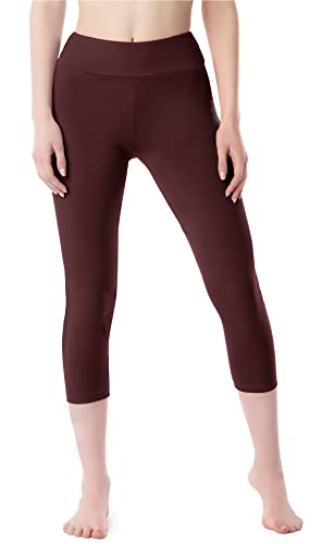 Merry Style Damen 3/4 Leggings aus Baumwolle MS10-430 (Braun, M) von Merry Style