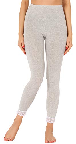 Merry Style Damen 7/8 Leggings mit Spitze MS10-342(Melange,S) von Merry Style