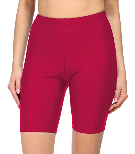 Merry Style Damen Badehose High Waist Schwimmhose für Wassersport SUP Schwimmradler MS10-333 (Rosa (3260),38) von Merry Style