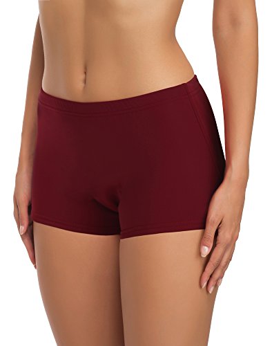 Merry Style Damen Badeshorts Bikinihose Modell L23L1 (Weinrot (4222), 38) von Merry Style