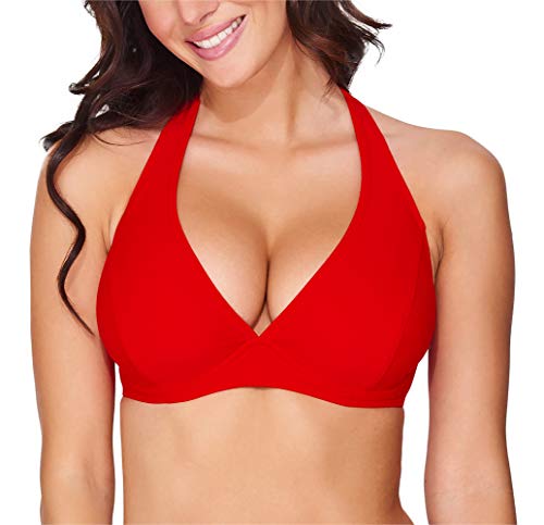 Merry Style Damen Bikini Oberteil 74RN24 (Rot (4186), 90 B) von Merry Style