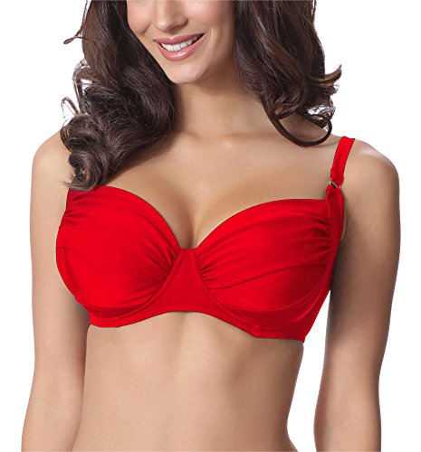 Merry Style Damen Bikini Oberteil P614W (Rot (4186), 75 I) von Merry Style