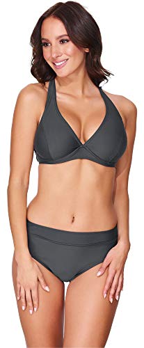 Merry Style Damen Bikini Set 74RN24(Graphite(9154), Cup 105 B/Unterteil 50) von Merry Style