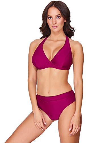 Merry Style Damen Bikini Set 74RN24(Weinrot(5288), Cup 80 D/Unterteil 40) von Merry Style