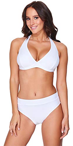 Merry Style Damen Bikini Set 74RN24(Weiß(0016), Cup 75 E/Unterteil 38) von Merry Style