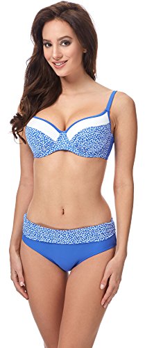 Merry Style Damen Bikini Set MSVR726 (Kornblumen, 38) von Merry Style