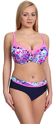 Merry Style Damen Bikini Set P190-57MIA (Muster-1, Cup 75 E/Unterteil 38) von Merry Style