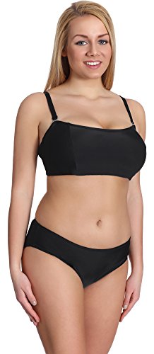 Merry Style Damen Bikini Set P610-62MIX (Schwarz, Cup 70 E/Unterteil 36) von Merry Style