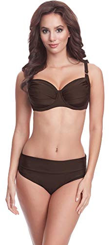 Merry Style Damen Bikini Set P61472W (Braun, Cup 75 D/Unterteil 38) von Merry Style