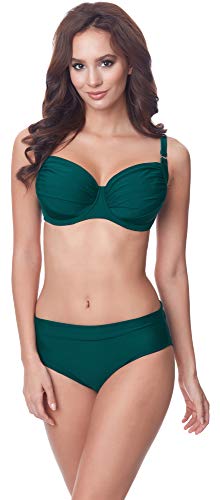 Merry Style Damen Bikini Set P61472W (Dunkelgrün, Cup 75 J/Unterteil 38) von Merry Style