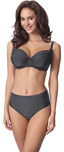 Merry Style Damen Bikini Set P61472W (Graphite, Cup 75 D/Unterteil 38) von Merry Style