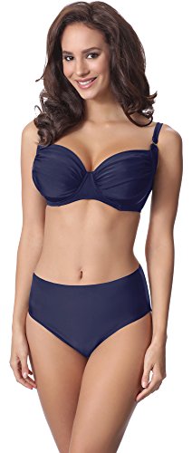 Merry Style Damen Bikini Set P61472W (Navy, Cup 75 H/Unterteil 38) von Merry Style