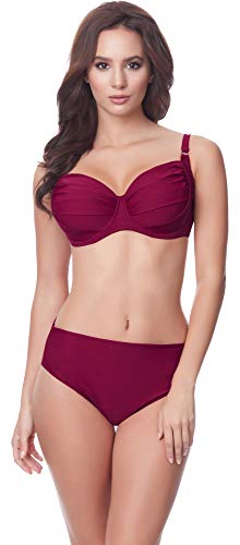 Merry Style Damen Bikini Set P61472W (Weinrot, Cup 75 J/Unterteil 38) von Merry Style