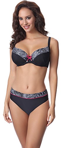 Merry Style Damen Bikini Set P63581 (Muster-v1, Cup 75 H/Unterteil 38) von Merry Style