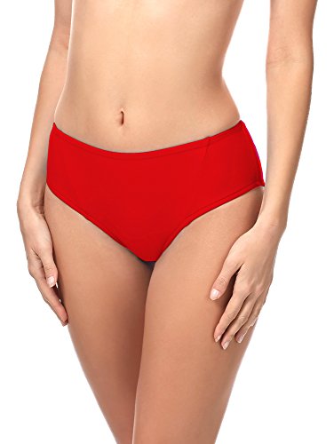 Merry Style Damen Bikini Slip 18 (Rot (4186), 36) von Merry Style