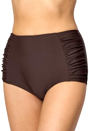 Merry Style Damen Bikinislip MS10-119 Bikinihose Bauch Weg Effekt (Braun (8157), 34) von Merry Style