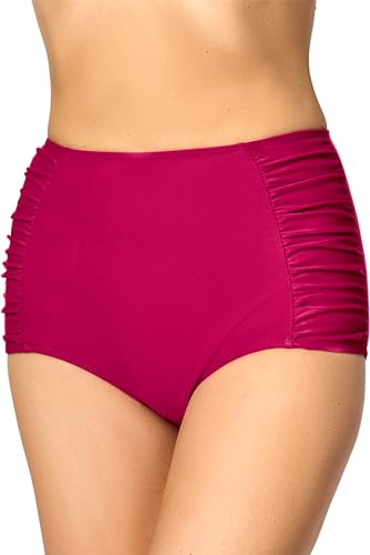 Merry Style Damen Bikinislip MS10-119 Bikinihose Bauch Weg Effekt (Magenta (4140), 38) von Merry Style