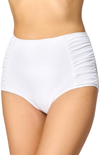 Merry Style Damen Bikinislip MS10-119 Bikinihose Bauch Weg Effekt (Weiß (0016), 38) von Merry Style