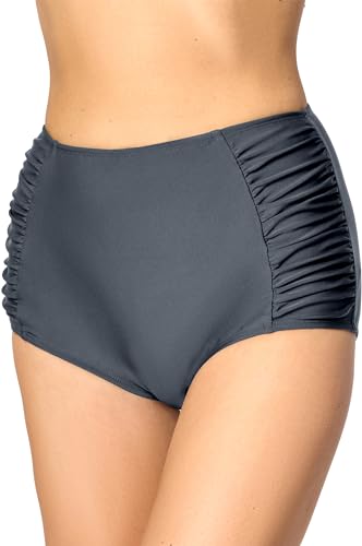 Merry Style Damen Bikinislip MS10-119 Bikinihose Bauch Weg Effekt (Graphite (9154), 38) von Merry Style