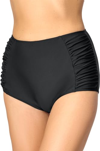 Merry Style Damen Bikinislip MS10-119 Bikinihose Bauch Weg Effekt (Schwarz (9240), 48) von Merry Style