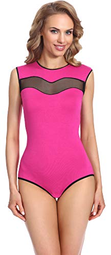 Merry Style Damen Body ohne Arm BD110 (Amaranth-W1091, S) von Merry Style