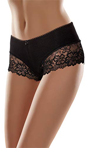 Merry Style Damen Boxershorts MSGAB107 (Schwarz, 38 (Herstellergröße: M)) von Merry Style