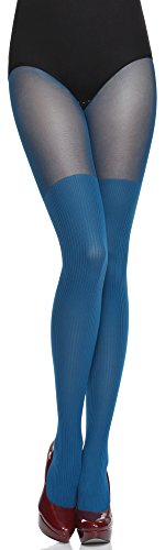 Merry Style Damen Strumpfhose MS 387 (Dunkeltürkis, L (40-44)) von Merry Style