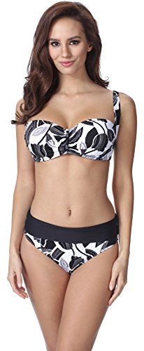 Merry Style Damen Figurformender Bikini F13 2 (Muster-335, Cup 70F / Unterteil 36) von Merry Style