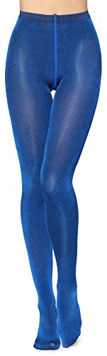 Merry Style Damen Glänzende Strumpfhose 60 DEN MSFI028 (Kobalt, M) von Merry Style