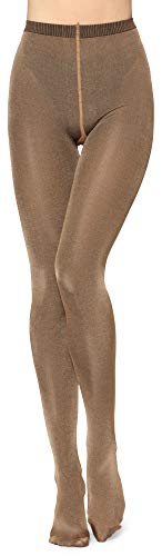 Merry Style Damen Glänzende Strumpfhose 60 DEN MSFI028 (Natur, L) von Merry Style