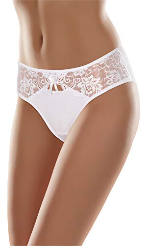 Merry Style Damen Hüftslip MSGAB17 (Weiß, 38 (Herstellergröße: M)) von Merry Style