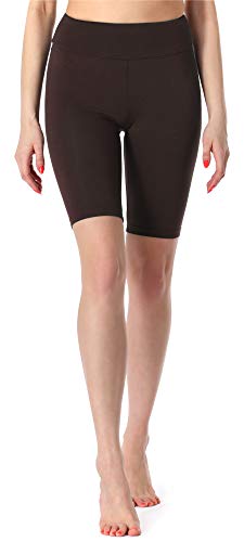 Merry Style Damen Kurze Sportleggings aus Viskose Radlerhose Leggings MS10-219 (Braun,4XL) von Merry Style