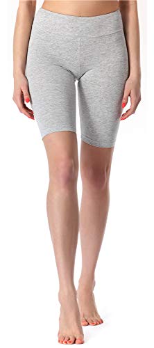 Merry Style Damen Kurze Sportleggings aus Viskose Radlerhose Leggings MS10-219 (Melange,M) von Merry Style