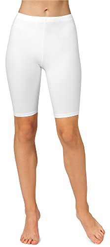 Merry Style Damen Kurze Leggings MS10-350 (Weiß, S) von Merry Style