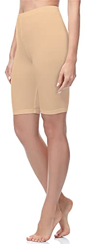 Merry Style Damen Sport Leggings kurz Sportleggings Radlerhose Sporthose aus Baumwolle MS10-200 (Nude, M) von Merry Style