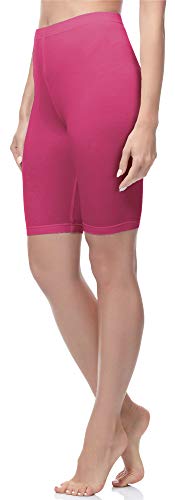 Merry Style Damen Kurze Leggings aus Baumwolle MS10-200 (Rosa, 3XL) von Merry Style