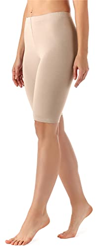 Merry Style Damen Sport Leggings kurz Sportleggings Radlerhose Sporthose aus Viskose MS10-145 (Beige, M) von Merry Style