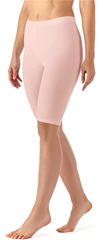 Merry Style Damen Sport Leggings kurz Sportleggings Radlerhose Sporthose aus Viskose MS10-145 (Puderrosa, L) von Merry Style