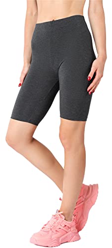 Merry Style Damen Kurze Leggings aus Viskose MS10-414 (Dunkelmelange, L) von Merry Style