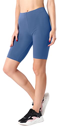Merry Style Damen Kurze Leggings aus Viskose MS10-414 (Jeans, XL) von Merry Style