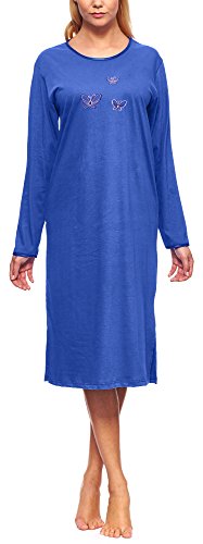 Merry Style Damen Langarm Nachthemd 91LW1 (Kornblume (Langarm), 36 (Herstellergröße: S)) von Merry Style