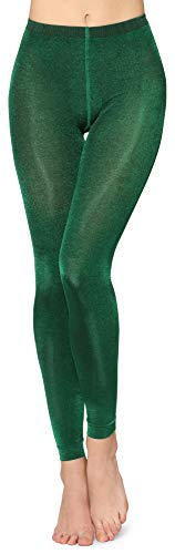 Merry Style Damen Lange Leggings 60 DEN MSFI029 (Dunkelgrün, S) von Merry Style