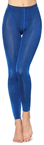 Merry Style Damen Lange Leggings 60 DEN MSFI029 (Kobalt, L) von Merry Style