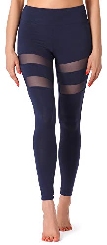 Merry Style Damen Lange Leggings Fitnesshose aus Viskose MS10-232 (Dunkelblau, XL) von Merry Style